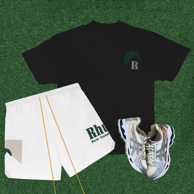 Words World Championship Team Print Two-Piece Set
