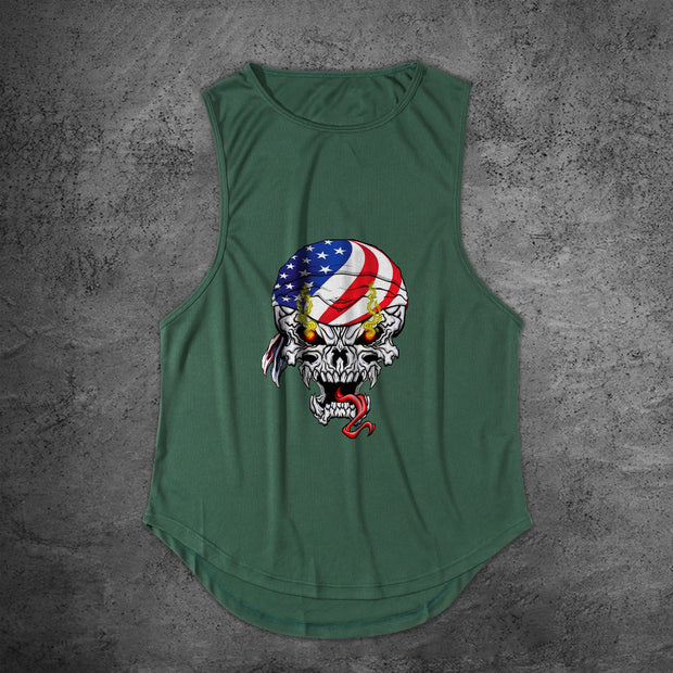 Sleek Casual Loose Skull Vest