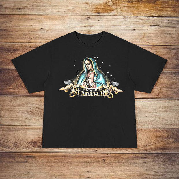 Fashion retro print street T-shirt