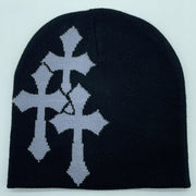 Cross Jacquard Hat for Men and Women