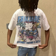 Beach sexy vacation printed T-shirt