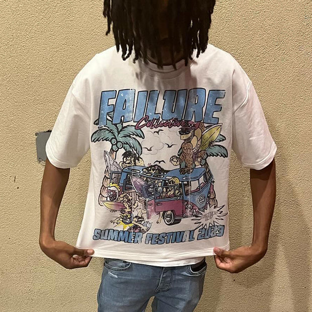 Beach sexy vacation printed T-shirt