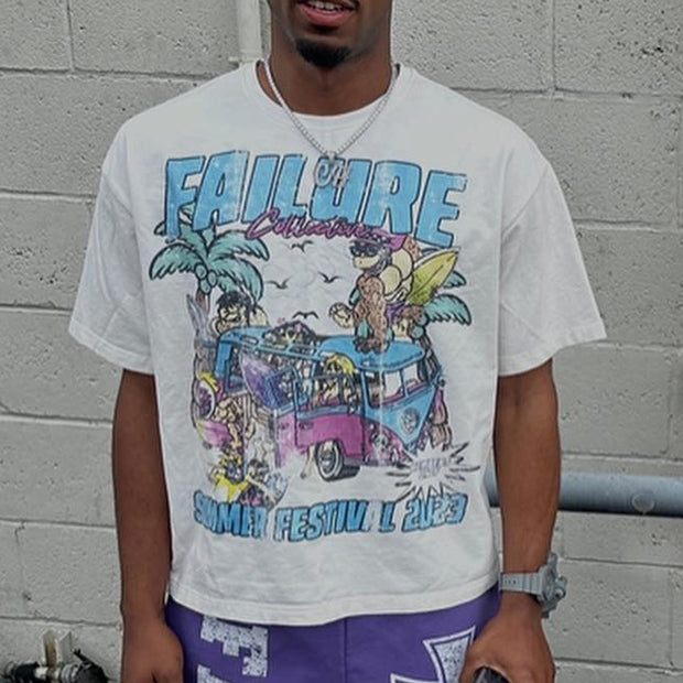 Beach sexy vacation printed T-shirt