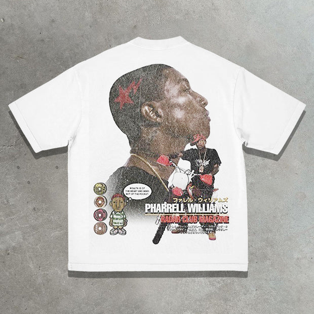 Skateboard Boys Casual Street Print Short Sleeve T-Shirt