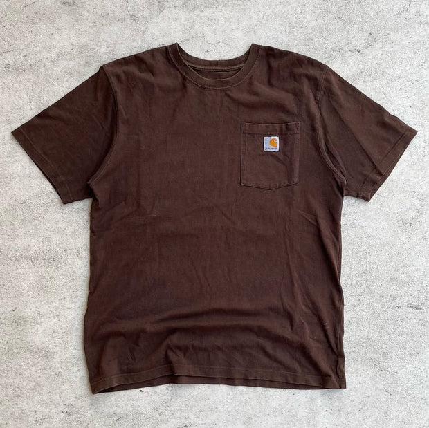 Solid Color Short Sleeve Pocket T-Shirt