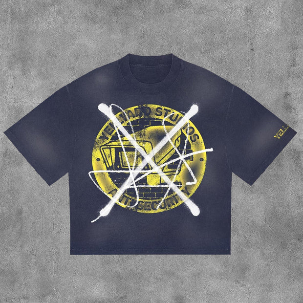 Security Print Short Sleeve T-Shirt