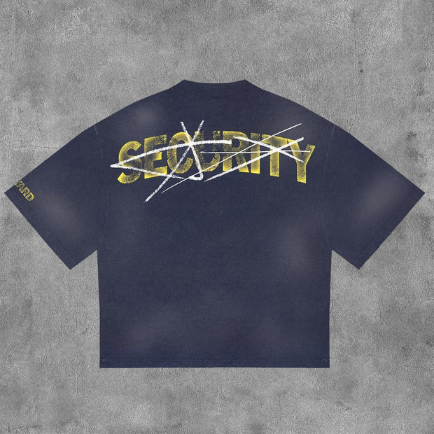 Security Print Short Sleeve T-Shirt