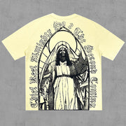 Redemption Print Casual Street Tee