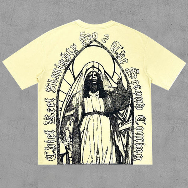 Redemption Print Casual Street Tee