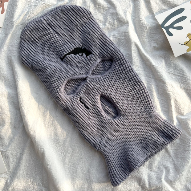 Funny CS Embroidered Knit Hat Headgear