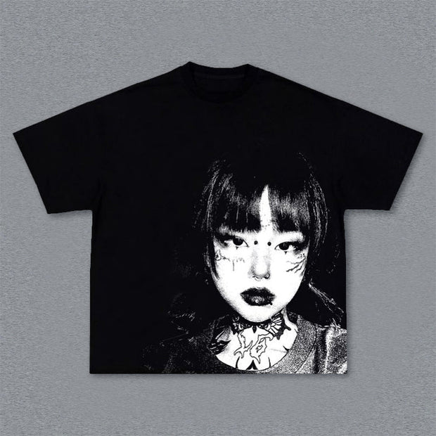 Fashion personalized anime print T-shirt