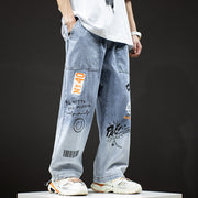 Loose straight leg slacks jeans