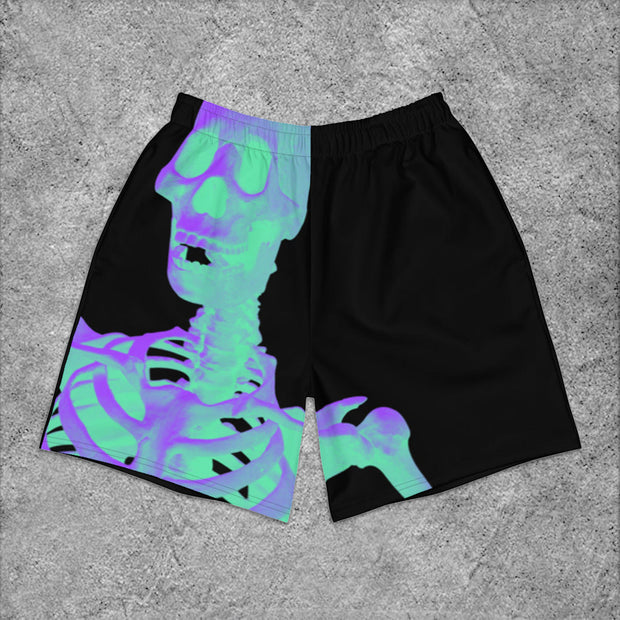 Street Skull Print Shorts