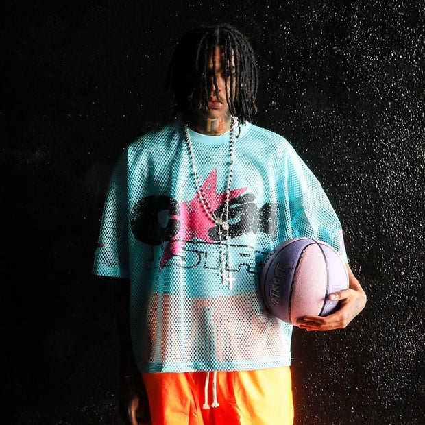 Lucky Casual Street Retro Mesh Jersey