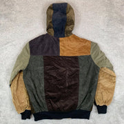 Vintage Corduroy Zipper Contrast Jacket
