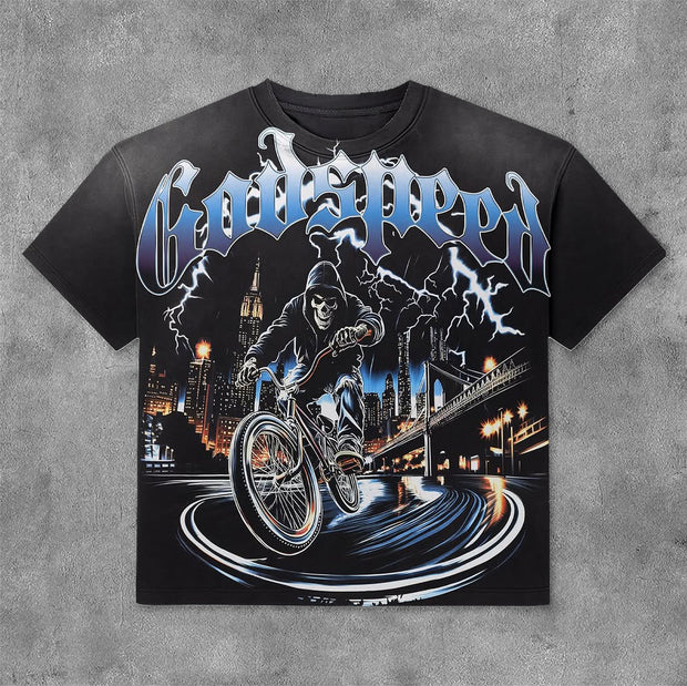 Street Rider Print Short Sleeve T-Shirt