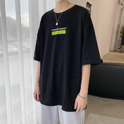 Loose Harajuku style casual printed short-sleeved T-shirt