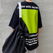 Loose Harajuku style casual printed short-sleeved T-shirt