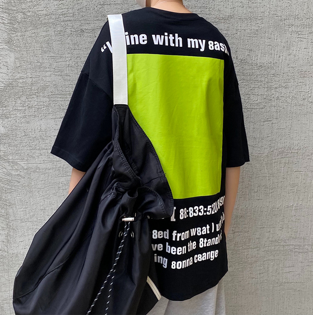 Loose Harajuku style casual printed short-sleeved T-shirt