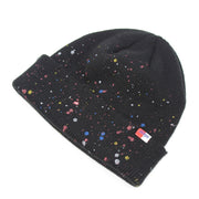 Hand-painted knitted hats fashion big head circumference trend hats to keep warm student couple hedging cold hats
