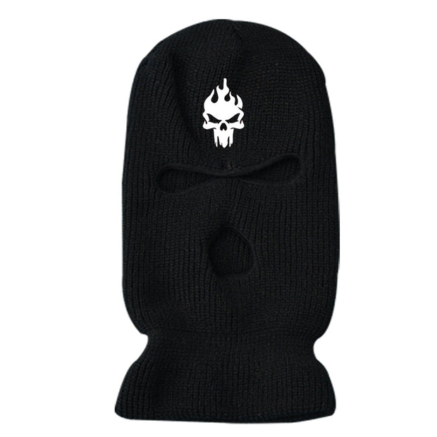 Fashion warm ski three-hole hat