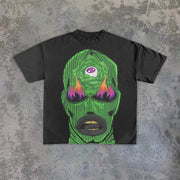 Personalised print short sleeve crewneck t-shirt