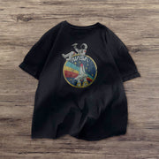 Astronaut retro print fashion T-shirt