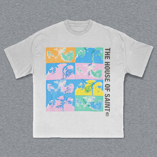 Saint House Print Short Sleeve T-Shirt