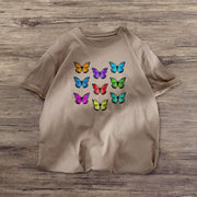 Little Butterfly Retro Casual Short Sleeve T-Shirt