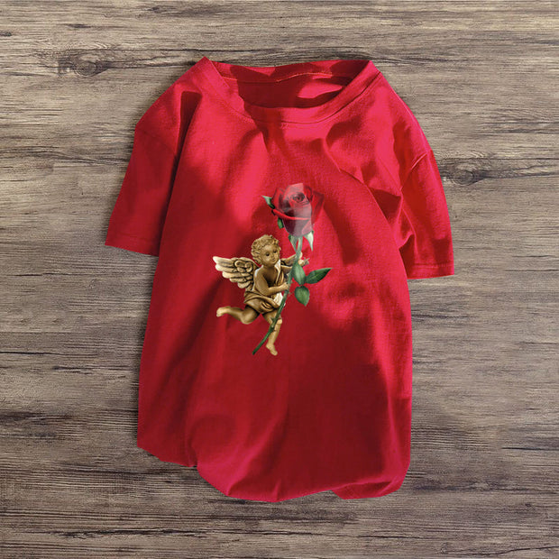 Personalized Cupid Print T-shirt