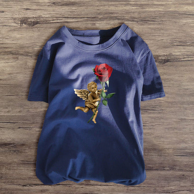 Personalized Cupid Print T-shirt