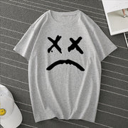 Printed loose short-sleeved round neck casual iT-shirt