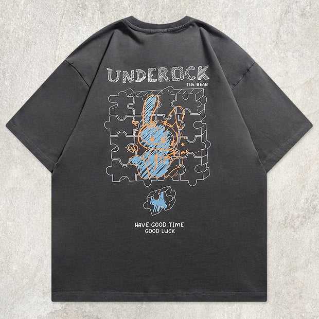 Puzzle Rabbit Graphic Tee
