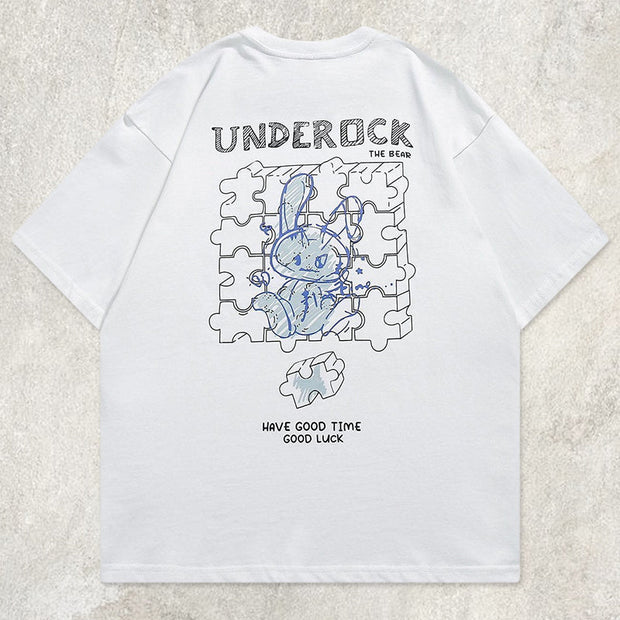 Puzzle Rabbit Graphic Tee