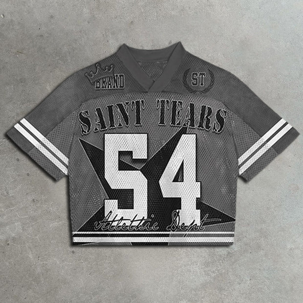 Saints Crown Casual Mesh Jersey