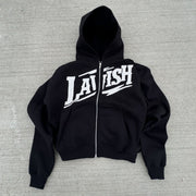 Lavish Print Long Sleeve Zipper Hoodies