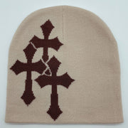 Cross Jacquard Hat for Men and Women