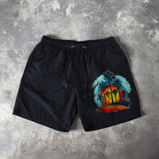 Coconut palm print swim shorts
