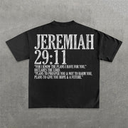 Jeremiah 29:11 Print Short Sleeve T-Shirt