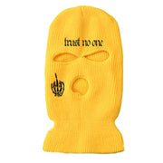 Skeleton hand street knitted warm three-hole hat ski mask hat