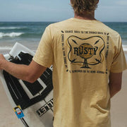Yellow printed T shirt