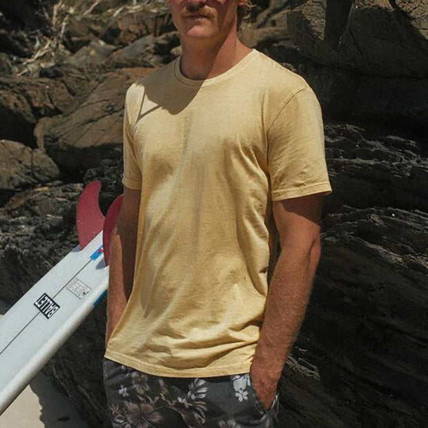 Yellow printed T shirt