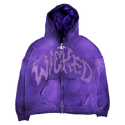 Vintage Personalized Patch Zip-Up Hoodie