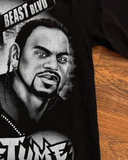 Crime Tyme Casual Street Wrestling Print T-Shirt