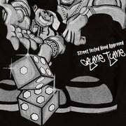Crime Tyme Casual Street Wrestling Print T-Shirt
