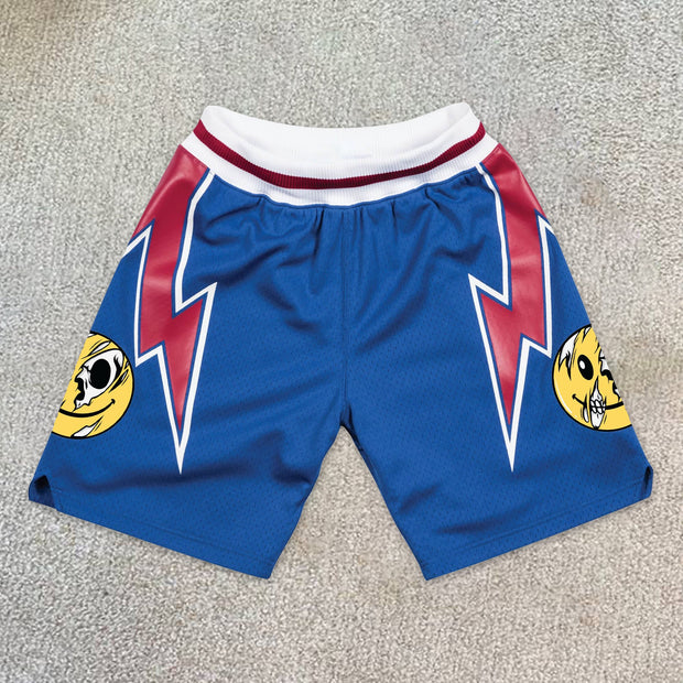 Fashion contrast street sports shorts