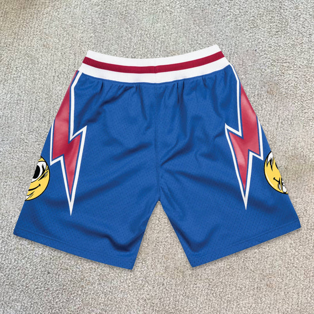 Fashion contrast street sports shorts