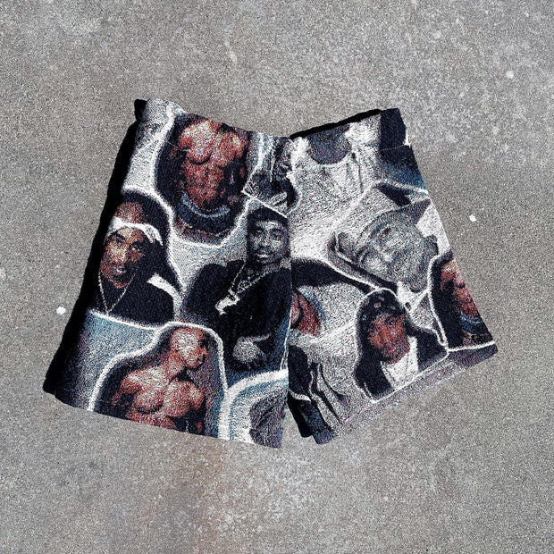 2pc tapestry shorts