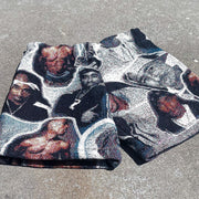 2pc tapestry shorts