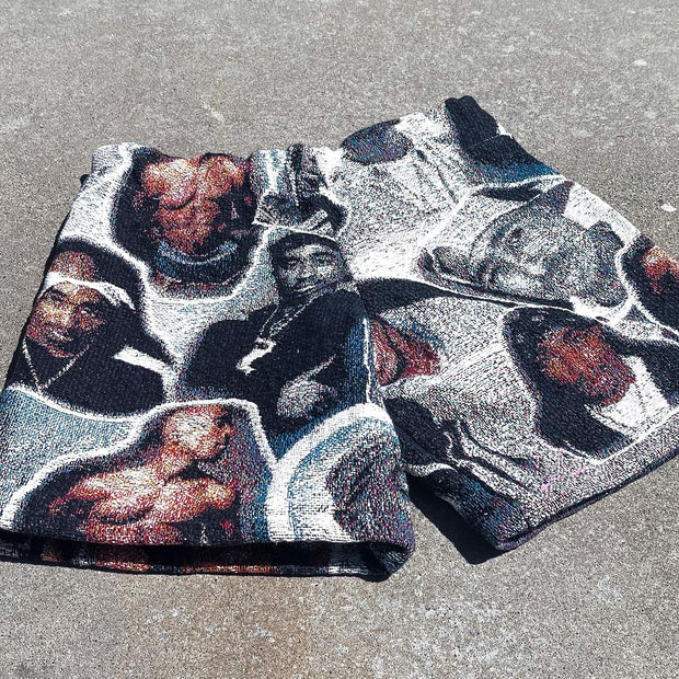 2pc tapestry shorts